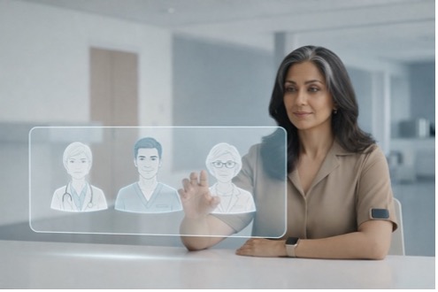 Anbe AI consult interface with AI doctor setup view